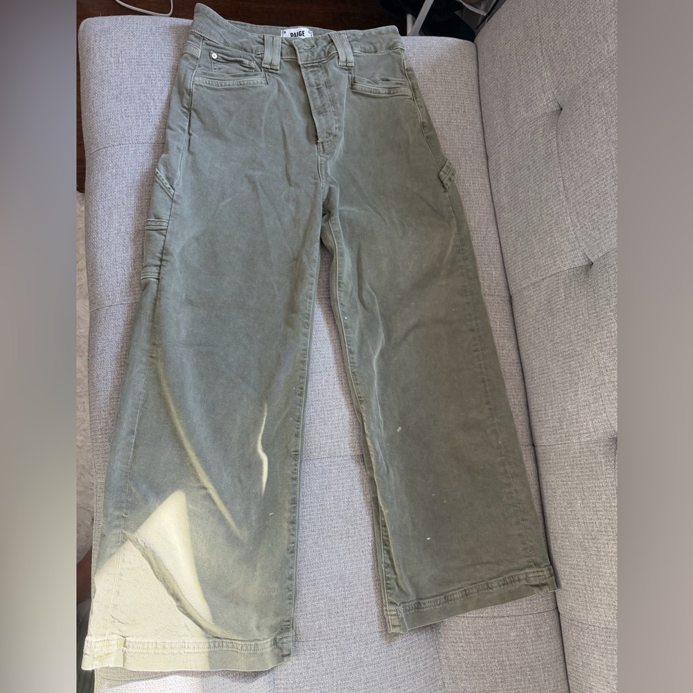 PAIGE Olive Utility Pants
